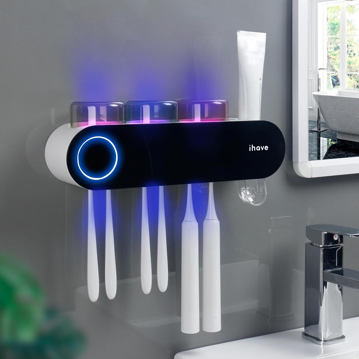 Wall-Mounted Automatic Toothbrush Holder